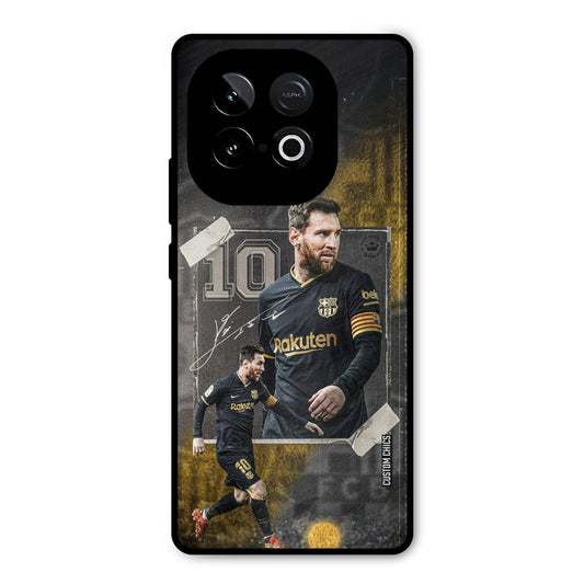 Golden Messi iQOO Neo 10 Mobile Back Cover - Sports PrintShield Case