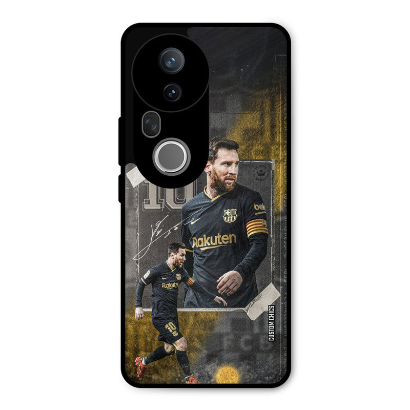 Golden Messi Vivo T4 Ultra Mobile Back Cover - Sports PrintShield Case