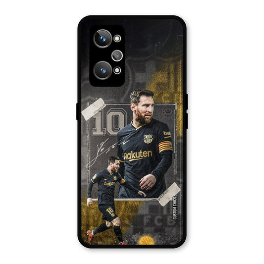 Golden Messi Realme GT Neo 2 Mobile Back Cover - Sports PrintShield Case