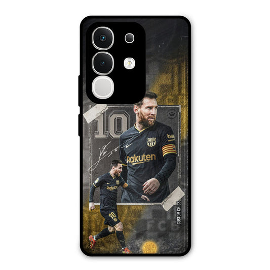 Golden Messi Vivo T4x Mobile Back Cover - Sports PrintShield Case