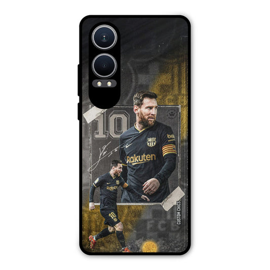 Golden Messi Oneplus Nord CE4 Lite Mobile Back Cover - Sports PrintShield Case