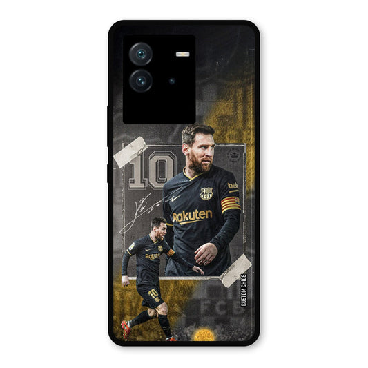 Golden Messi iQoo Neo 6 Mobile Back Cover - Sports PrintShield Case