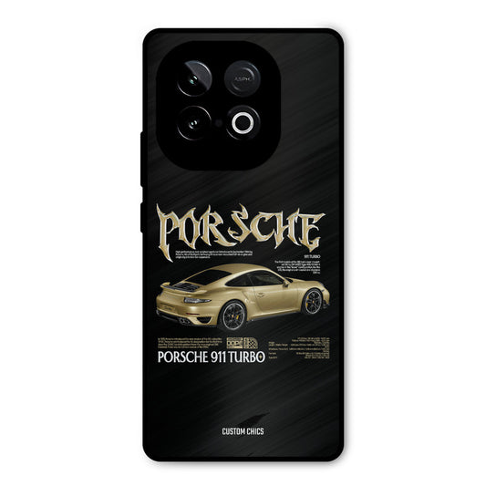 Golden Porsche iQOO Neo 10 Mobile Back Cover - Car&Bike PrintShield Case