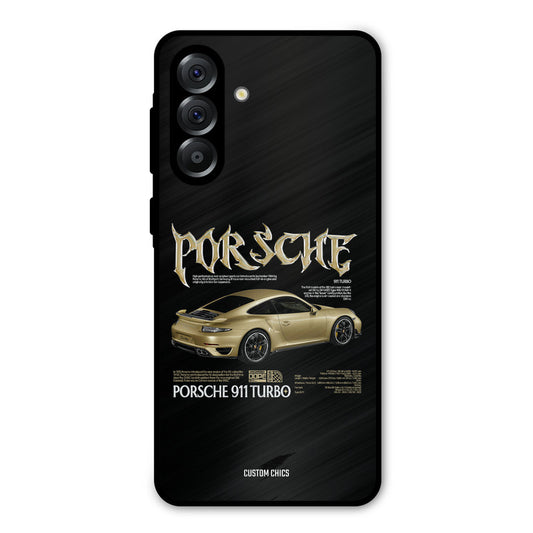 Golden Porsche Samsung Galaxy A36 Mobile Back Cover - Car&Bike PrintShield Case