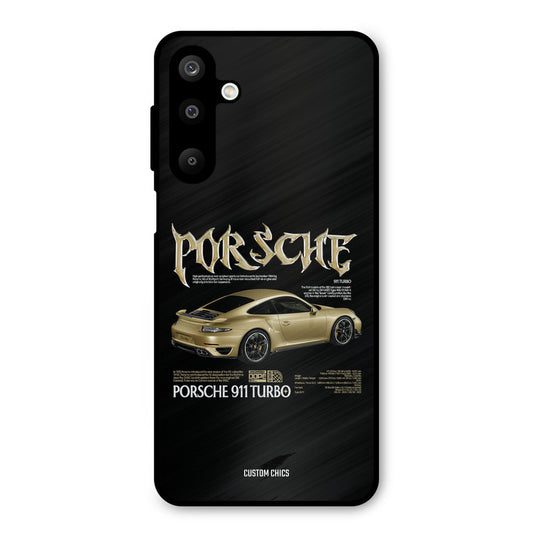 Golden Porsche Samsung Galaxy M16 Mobile Back Cover - Car&Bike PrintShield Case