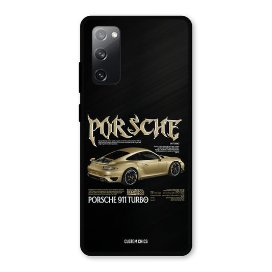 Golden Porsche Samsung Galaxy S20 FE Mobile Back Cover - Car&Bike PrintShield Case