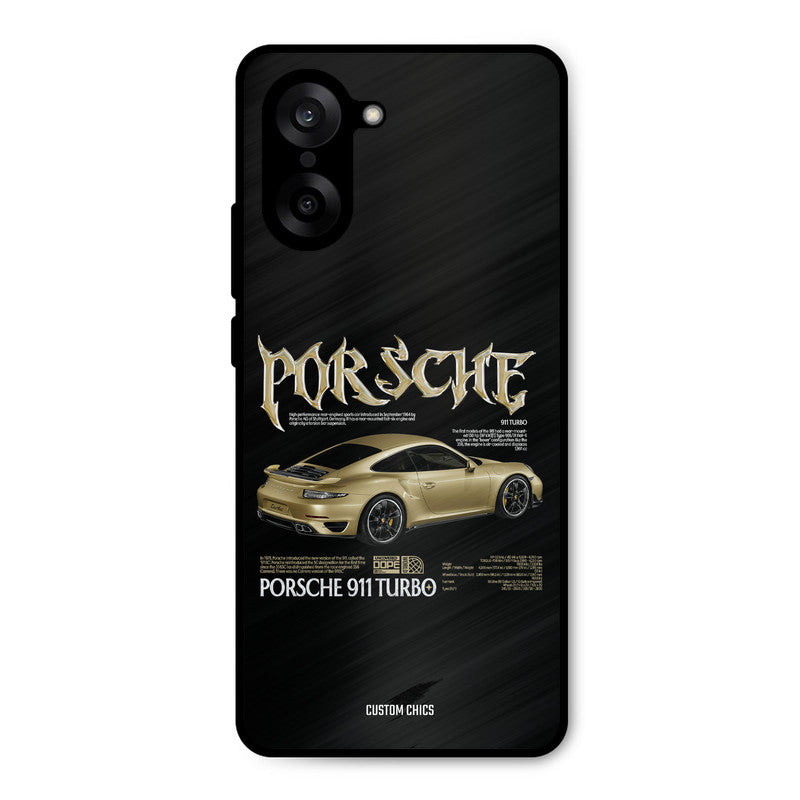 Golden Porsche Oneplus Nord CE5 Mobile Back Cover - Car&Bike PrintShield Case