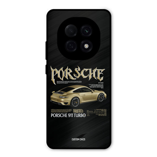 Golden Porsche Oppo F29 Pro Mobile Back Cover - Car&Bike PrintShield Case