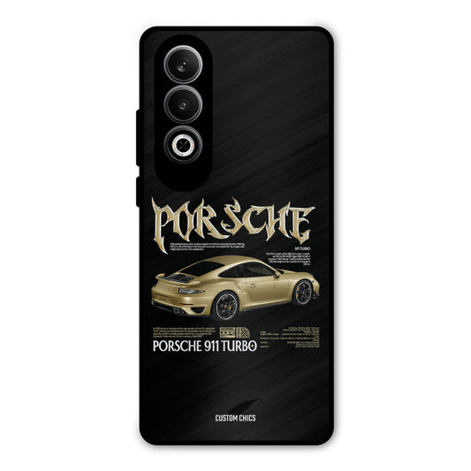 Golden Porsche OnePlus Nord CE4 Mobile Back Cover - Car&Bike PrintShield Case