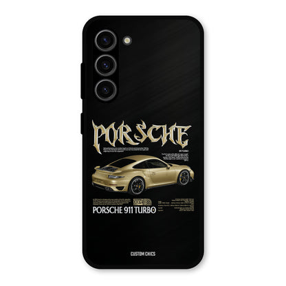 Golden Porsche Samsung Galaxy S23 Mobile Back Cover - Car&Bike PrintShield Case