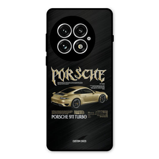 Golden Porsche Oneplus 13 Mobile Back Cover - Car&Bike PrintShield Case