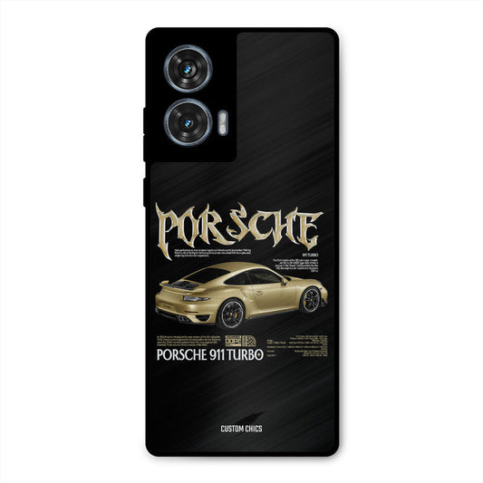 Golden Porsche Moto G96 Mobile Back Cover - Car&Bike PrintShield Case