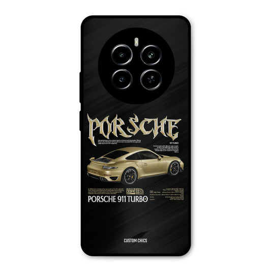 Golden Porsche Realme P1 5G Mobile Back Cover - Car&Bike PrintShield Case