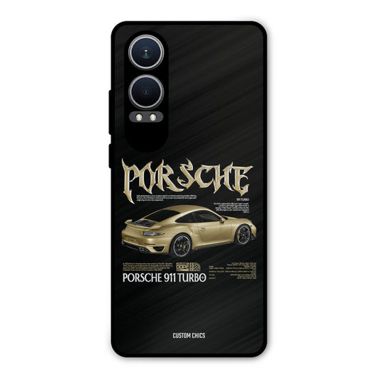 Golden Porsche Oneplus Nord CE4 Lite Mobile Back Cover - Car&Bike PrintShield Case