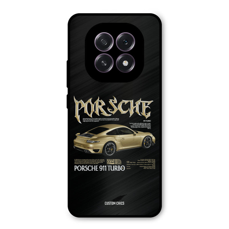 Golden Porsche Oppo F29 Mobile Back Cover - Car&Bike PrintShield Case