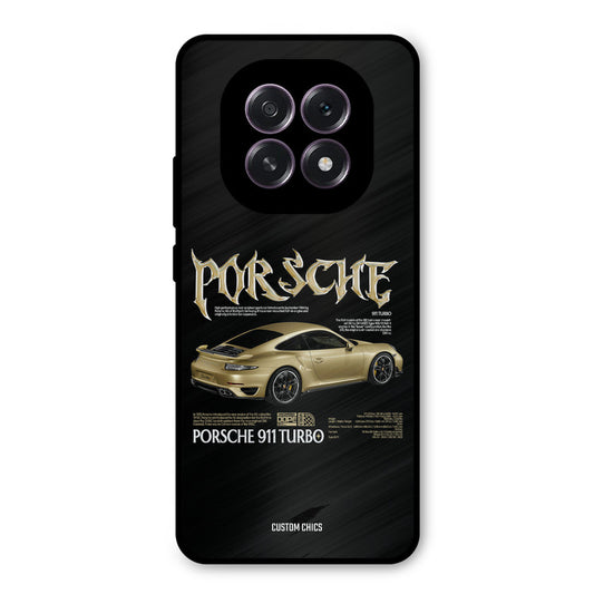 Golden Porsche Oppo F29 Mobile Back Cover - Car&Bike PrintShield Case