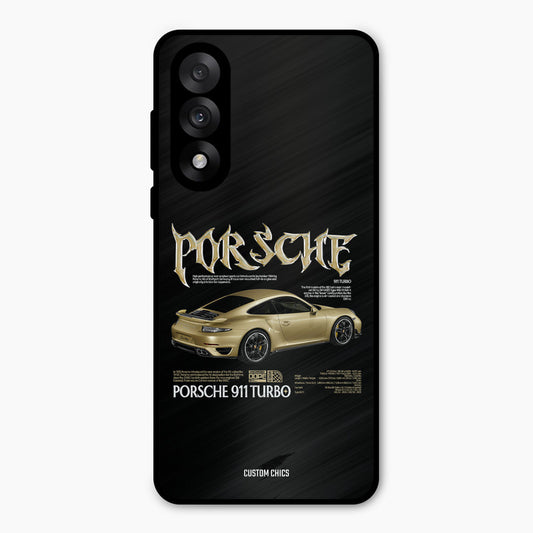 Golden Porsche Oneplus Nord 5 Mobile Back Cover - Car&Bike PrintShield Case
