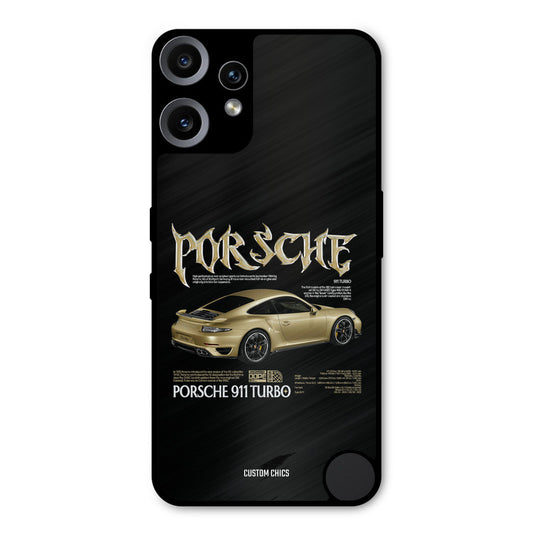 Golden Porsche Nothing CMF Phone 2 Pro Mobile Back Cover - Car&Bike PrintShield Case