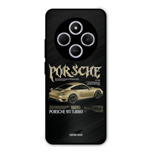 Golden Porsche Poco M7 Mobile Back Cover - Car&Bike PrintShield Case