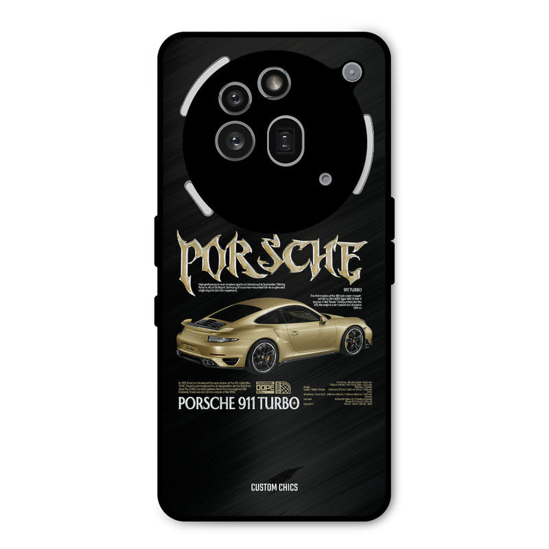 Golden Porsche Nothing Phone 3A Pro Mobile Back Cover - Car&Bike PrintShield Case