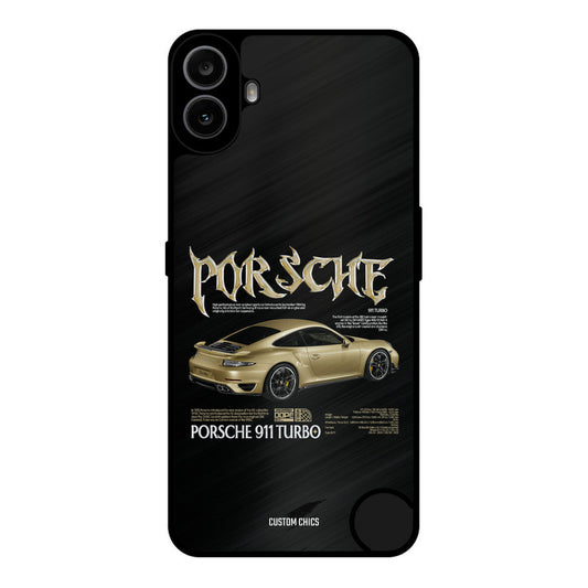 Golden Porsche Nothing CMF Phone 1 Mobile Back Cover - Car&Bike PrintShield Case