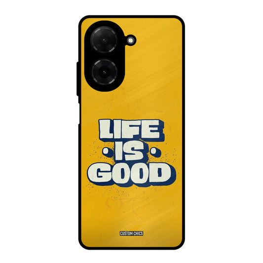 Good Life Poco C71 Mobile Back Cover - Typography PrintShield Case