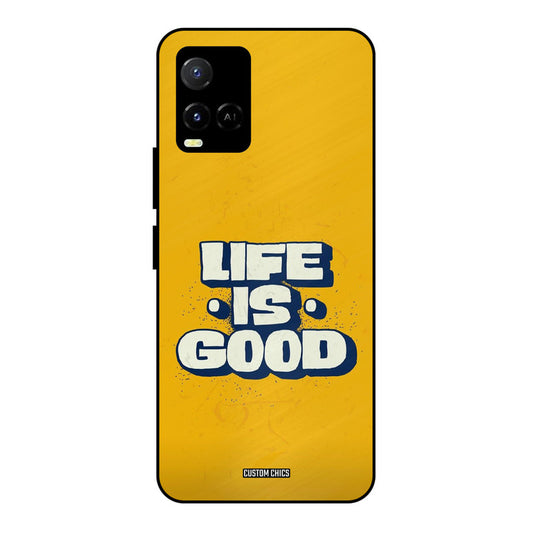 Good Life Vivo Y33s Mobile Back Cover - Typography PrintShield Case