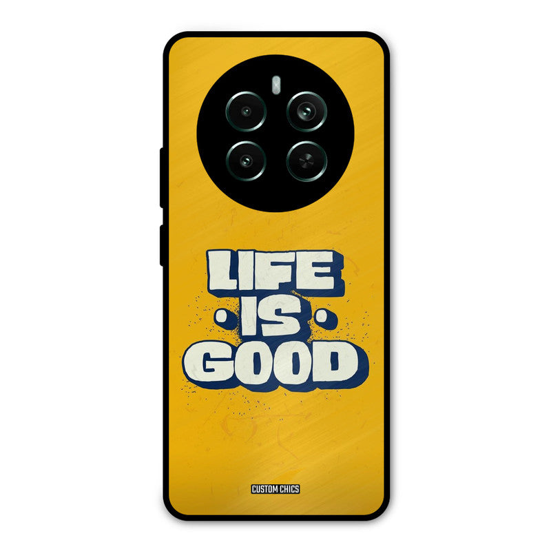 Good Life Realme 12 Plus Mobile Back Cover - Typography PrintShield Case