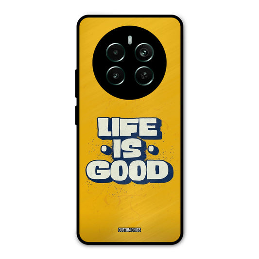 Good Life Realme 12 Plus Mobile Back Cover - Typography PrintShield Case