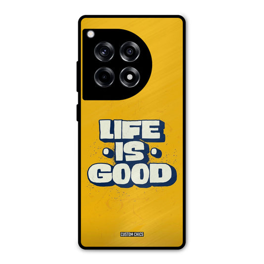 Good Life OnePlus 12R Mobile Back Cover - Typography PrintShield Case