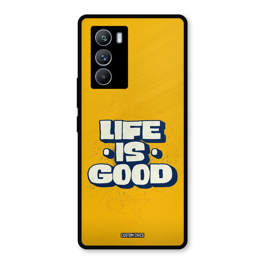 Good Life iQOO 9SE Mobile Back Cover - Typography PrintShield Case