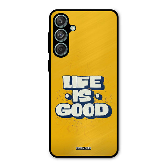Good Life Samsung Galaxy M55 5G Mobile Back Cover - Typography PrintShield Case