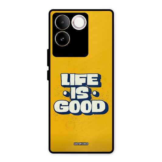 Good Life Vivo T2 Pro Mobile Back Cover - Typography PrintShield Case