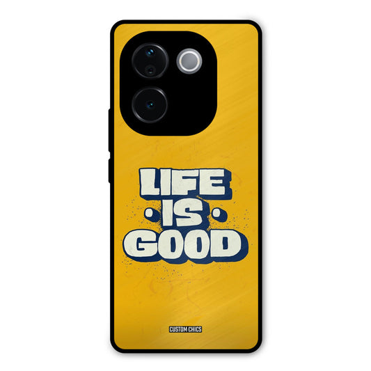 Good Life iQOO Z9s Pro Mobile Back Cover - Typography PrintShield Case