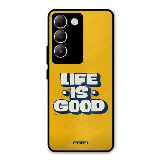 Good Life Vivo Y200e Mobile Back Cover - Typography PrintShield Case