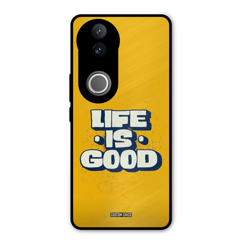 Good Life iQOO Z10R Mobile Back Cover - Typography PrintShield Case