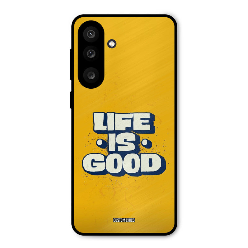 Good Life Samsung Galaxy M56 Mobile Back Cover - Typography PrintShield Case