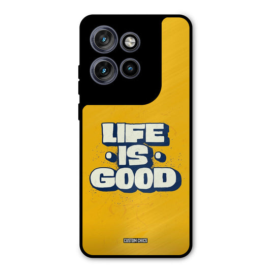 Good Life Motorola Edge 50 Neo Mobile Back Cover - Typography PrintShield Case