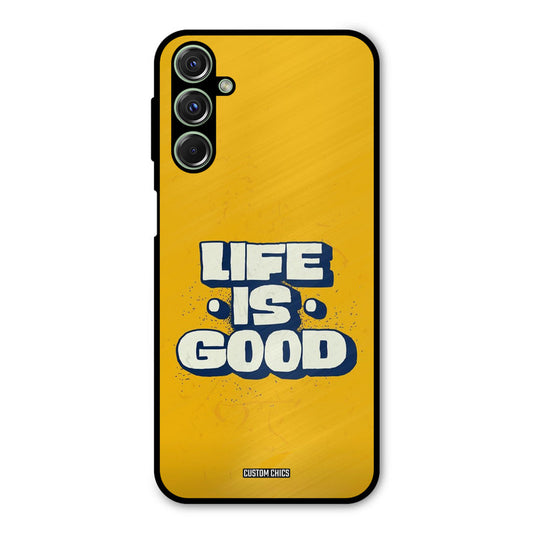 Good Life Samsung Galaxy M34 Mobile Back Cover - Typography PrintShield Case