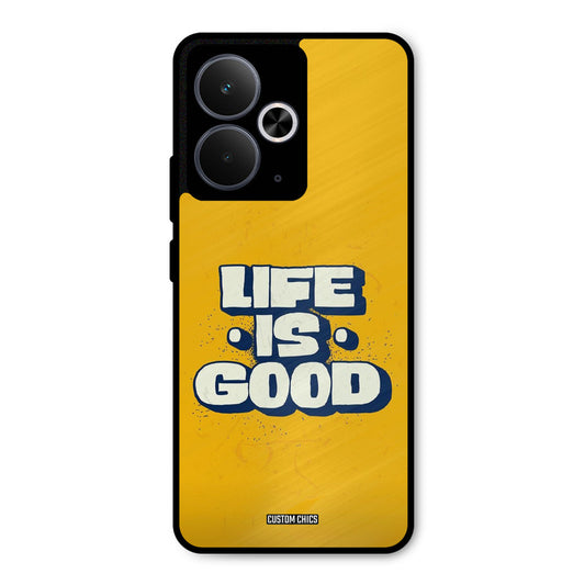 Good Life Realme 14T Mobile Back Cover - Typography PrintShield Case