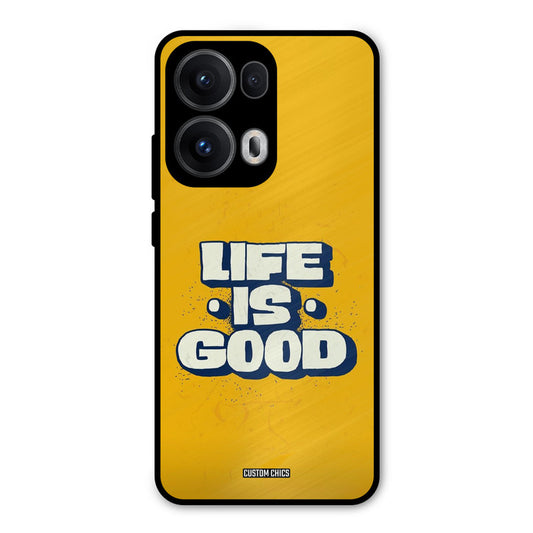 Good Life Oppo Reno 13 Pro 5G Mobile Back Cover - Typography PrintShield Case