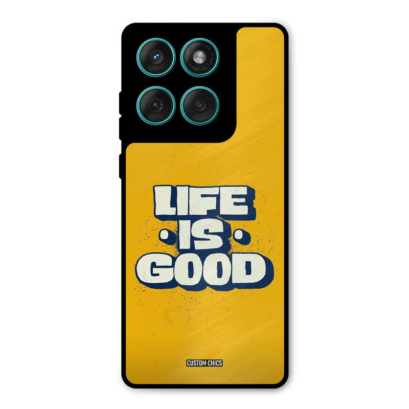 Good Life Motorola Edge 60 Mobile Back Cover - Typography PrintShield Case