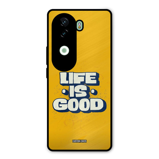 Good Life Vivo V40e Mobile Back Cover - Typography PrintShield Case