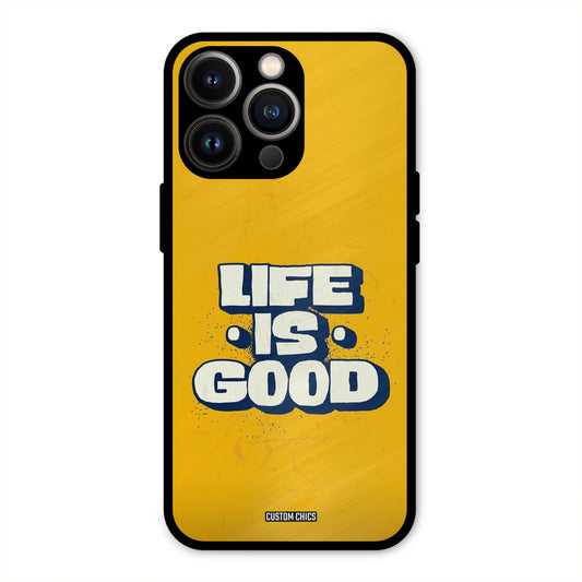 Good Life iPhone 13 Pro Mobile Back Cover - Typography PrintShield Case