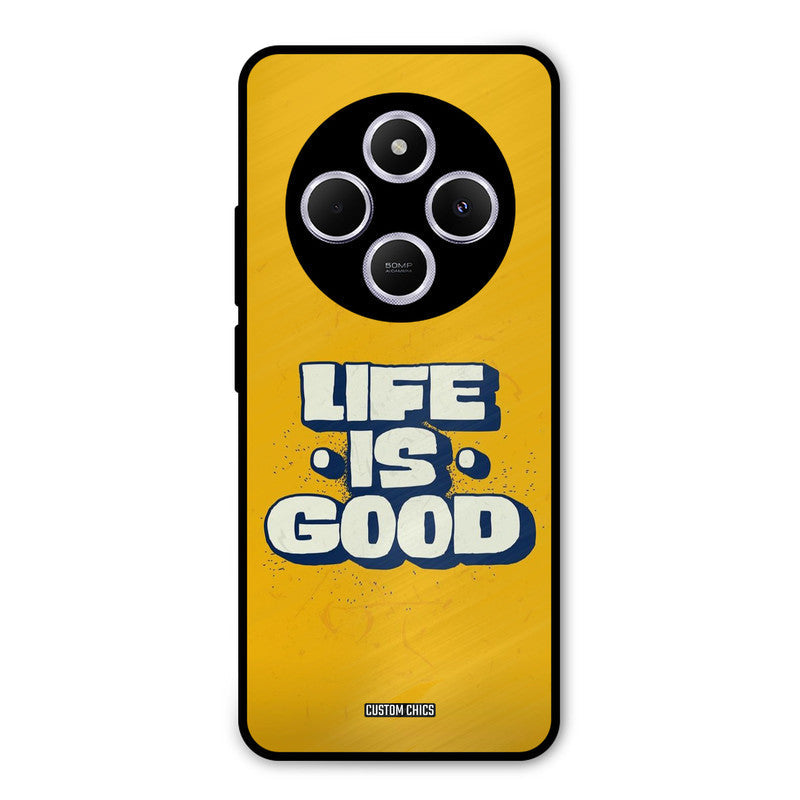 Good Life Poco M7 Mobile Back Cover - Typography PrintShield Case