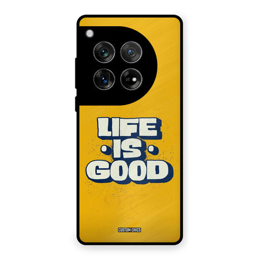 Good Life OnePlus 12 Mobile Back Cover - Typography PrintShield Case