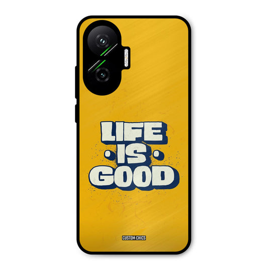 Good Life Poco F7 5G Mobile Back Cover - Typography PrintShield Case