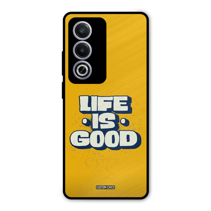 Good Life Oppo K12x Mobile Back Cover - Typography PrintShield Case