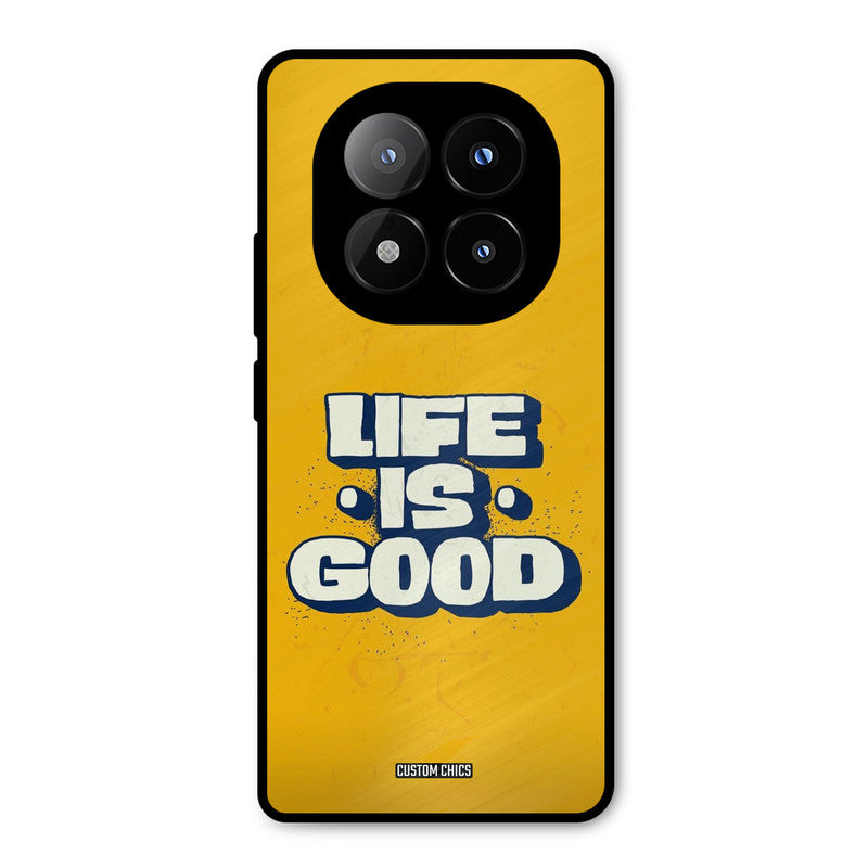Good Life Redmi Note 14 Pro Plus 5G Mobile Back Cover - Typography PrintShield Case