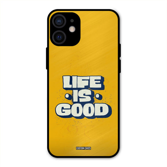 Good Life iPhone 12 Mini Mobile Back Cover - Typography PrintShield Case